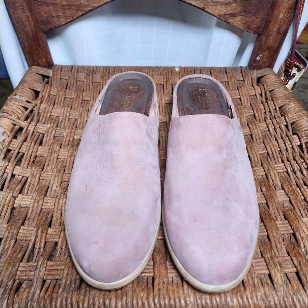 NAOT blush pink slip-on shoes